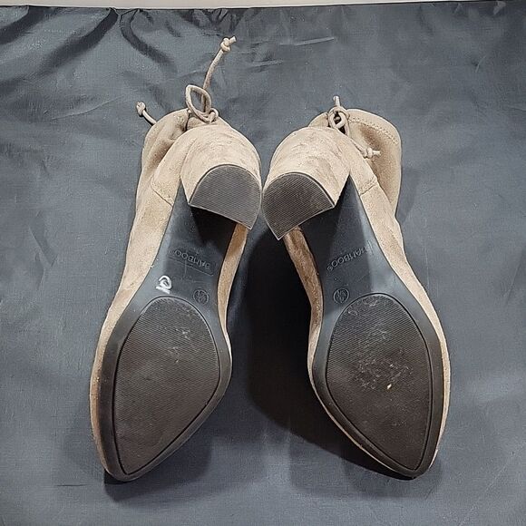 BAMBOO CHUNKY HEEL POINTED TOE WOMEN"S BOOTIE - Picture 13 of 15